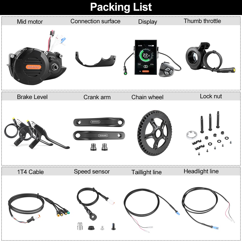Risunmotor M620 G510 48V 52V 1 - Mid Drive Conversion Kit 1000W recensie en prijs